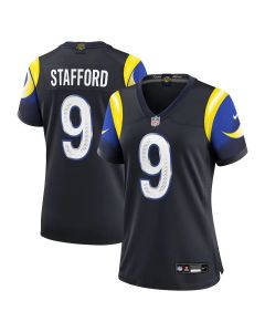 Women's Los Angeles Rams #9 Matthew Stafford Black Rivalries Collection Game Jersey (Black)