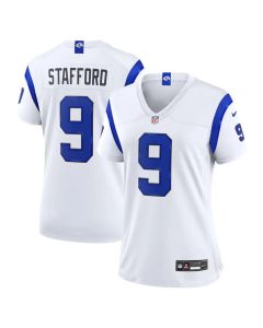 Women's Los Angeles Rams #9 Matthew Stafford Nike Fearsome White Game Jersey (White)
