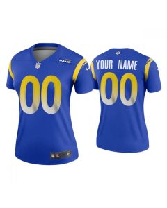 Women's Los Angeles Rams ACTIVE PLAYER Custom 2020 New Blue Stitched Jersey