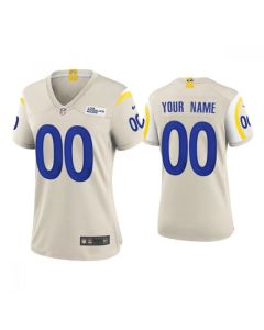 Women's Los Angeles Rams ACTIVE PLAYER Custom 2020 New Bone Stitched Jersey