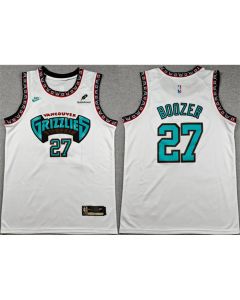 Women's Memphis Grizzlies #27 Cameron Boozer White 2026 Draft Stitched Jersey