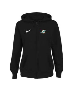 Women's Miami Dolphins Stadium Rally Full Zip Hoodie Black