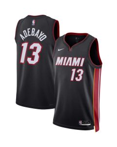 Women's Miami Heat #13 Bam Adebayo Nike Black Swingman Icon Edition Jersey