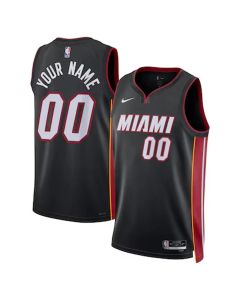 Women's Miami Heat Nike Black Swingman Icon Edition Custom Jersey (Black)