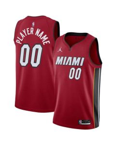 Women's Miami Heat Red Swingman Statement Edition Custom Jersey (Red)