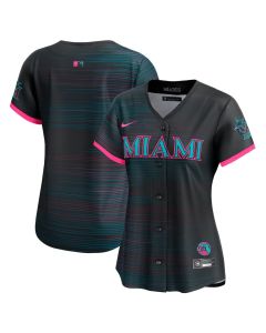Women's Miami Marlins Black 2025 City Connect Limited Jersey (Black)