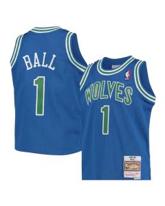 Women's Minnesota Timberwolves #1 LaMelo Ball 2026 Blue Throwback Swingman Jersey