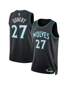 Women's Minnesota Timberwolves #27 Rudy Gobert Black 2026/27 Statement Edition Stitched Basketball Jersey