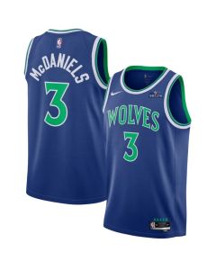 Women's Minnesota Timberwolves #3 Jaden McDaniels Blue 2026/27 Icon Edition Jersey