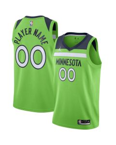 Women's Minnesota Timberwolves Green Swingman Statement Edition Custom Jersey
