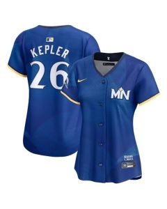 Women's Minnesota Twins #26 Max Kepler Royal 2024 City Connect Limited Jersey