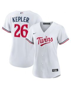 Women's Minnesota Twins #26 Max Kepler White Stitched Jersey(Run Small)