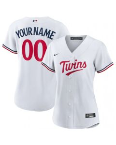 Women's Minnesota Twins ACTIVE Player Custom White Stitched Jersey(Run Small)