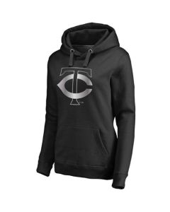 Women's Minnesota Twins Platinum Collection Pullover Hoodie Black