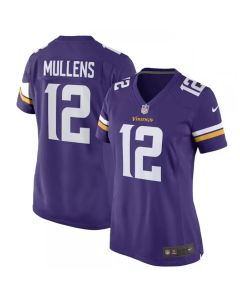 Women's Minnesota Vikings #12 Nick Mullens Purple Stitched Jersey(Run Small)