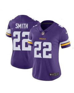 Women's Minnesota Vikings #22 Harrison Smith Purple Vapor Untouchable Limited Stitched NFL Jersey(Run Small)