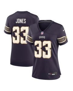 Women's Minnesota Vikings #33 Aaron Jones Purple 2026 Rivalries Collection Game Jersey (Purple)