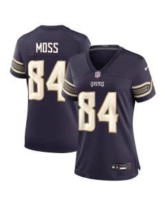 Women's Minnesota Vikings #84 Randy Moss Purple 2026 Rivalries Collection Game Jersey (Purple)
