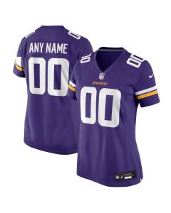 Women's Minnesota Vikings Purple Game Custom Jersey
