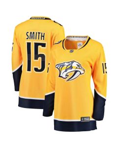 Women's Nashville Predators #15 Craig Smith Gold Player Jersey