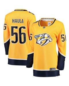 Women's Nashville Predators #56 Erik Haula Gold Home Player Jersey