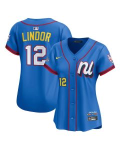 Women's National League #12 Francisco Lindor Blue 2025 All-Star Edition Limited Player Jersey (Blue)