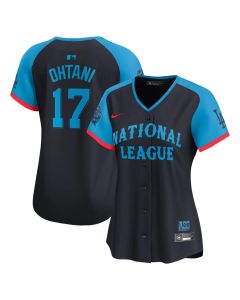 Women's National League #17 Shohei Ohtani Navy 2024 MLB All-Star Game Limited Player Jersey