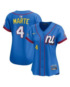 Women's National League #4 Ketel Marte Blue 2025 All-Star Edition Limited Player Jersey (Blue)
