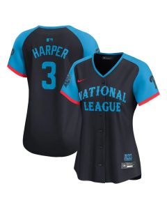 Women's National League Bryce Harper Navy 2024 MLB All-Star Game Limited Player Jersey
