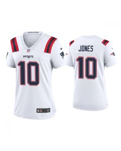 Women's New England Patriots #10 Mac Jones White Vapor Untouchable Limited Stitched Jersey