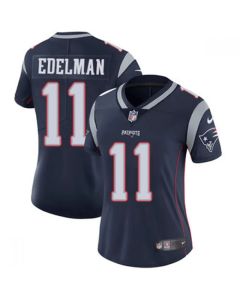 Women's New England Patriots #11 Julian Edelman Navy Vapor Untouchable Stitched Jersey(Run Small)