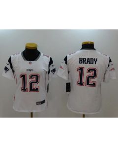 Women's New England Patriots #12 Tom Brady White Vapor Untouchable Limited Stitched NFL Jersey