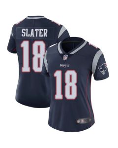 Women's New England Patriots #18 Matthew Slater Navy Vapor Untouchable Limited Stitched NFL Jersey(Run Small)