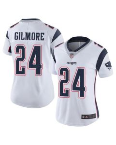 Women's New England Patriots #24 Stephon Gilmore White Vapor Untouchable Stitched NFL Jersey(Run Small)