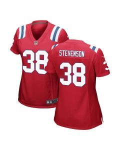 Women's New England Patriots #38 Rhamondre Stevenson Red Game Player Jersey