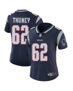 Women's New England Patriots #62 Joe Thuney Navy Vapor Untouchable Limited Stitched NFL Jersey(Run Small)