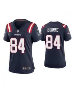 Women's New England Patriots #84 Kendrick Bourne Navy Vapor Untouchable Limited Stitched Jersey