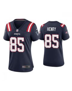 Women's New England Patriots #85 Hunter Henry Navy Vapor Untouchable Limited Stitched Jersey