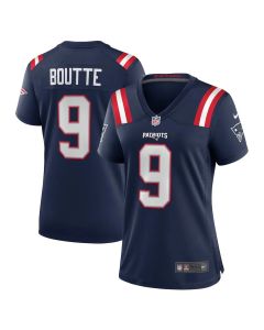 Women's New England Patriots #9 Kayshon Boutte Navy Game Jersey (Navy)