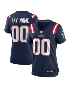 Women's New England Patriots Nike Navy Game Custom Jersey (Navy)