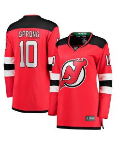 Women's New Jersey Devils #10 Daniel Sprong Red Home Player Jersey