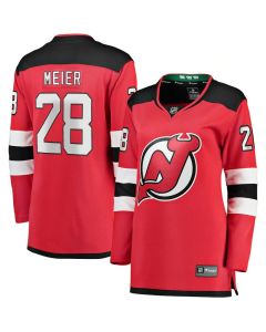 Women's New Jersey Devils #28 Timo Meier Red Home Player Jersey