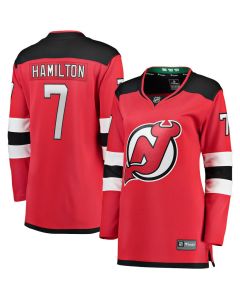 Women's New Jersey Devils #7 Dougie Hamilton Red Player Jersey