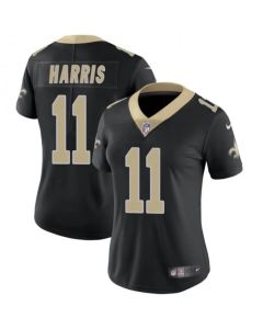 Women's New Orleans Saints #11 Deonte Harris Black Vapor Untouchable Limited Stitched NFL Jersey(Run Small)