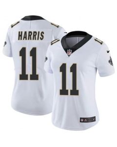 Women's New Orleans Saints #11 Deonte Harris White Vapor Untouchable Limited Stitched NFL Jersey(Run Small)