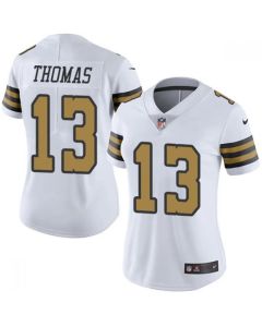 Women's New Orleans Saints #13 Michael Thomas White Color Rush Limited Stitched Jersey