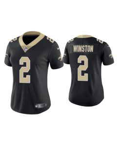 Women's New Orleans Saints #2 Jameis Winston Black Vapor Untouchable Limited Stitched Jersey(Run Small)