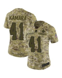 Women's New Orleans Saints #41 Alvin Kamara 2018 Camo Salute to Service Limited Stitched NFL Jersey
