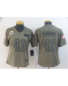 Women's New Orleans Saints #41 Alvin Kamara 2019 Camo Salute To Service Stitched NFL Jersey(Run Small)
