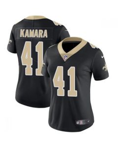 Women's New Orleans Saints #41 Alvin Kamara Black Vapor Untouchable Limited Stitched NFL Jersey